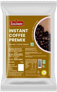 Sugandh Coffee Instant Powder for Machine 1kg Unflavoured Instant Tea Pouch