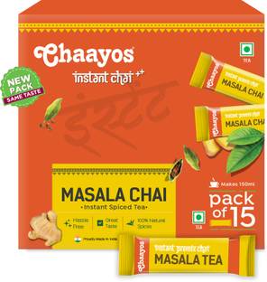 Chaayos Instant Tea Premix - Regular Sugar - Masala Flavour Masala Tea Box