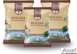 Tea Leaf & Co. Rozana CTC Tea 100g Pack of 3 | Premium Black Tea for Strong Aroma & Bold Flavor Unflavoured Black Tea Pouch