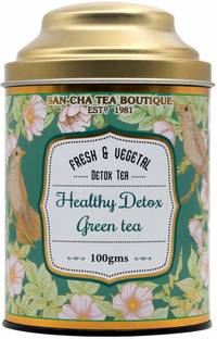 SANCHA Healthy Detox Green Tea|100g Loose Leaf Tea| Best weight Loss Tea|Pure Slimming Unflavoured Green Tea Tin