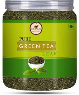 Brew Lab Natural Pure Green Tea Leaves | Antioxidant Rich | Zero Calories - Improves Metabolism Green Tea Mason Jar