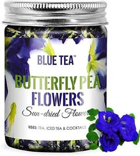 BLUE TEA Butterfly Pea Flower Iced Teas, Coolers, Cocktails Horeca (50 Grams ) Herbal Tea Plastic Bottle