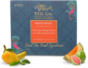 TGL Co. Mogo Mogo 16 | Rich in Anti Oxidant | Refreshing Mango, Banana, Guava, Lemon Green Tea Box