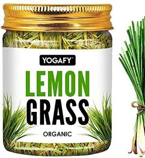 YOGAFY Organic Lemongrass Herbal Tea Leaves I Boost Metabolism used for Detox Lemon Grass Herbal Tea Plastic Bottle