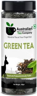 AustralianTeaCompany Green Tea Loose Leaf (40 Cups) Straight from The Himalayas Brisk Light and Fresh Green Tea Glass Bottle