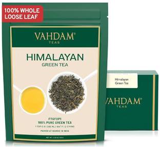 Vahdam Himalayan Unflavoured Green Tea Box