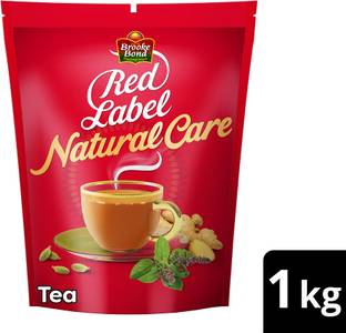 Red Label Natural Care Mulethi, Ginger, Cardamom, Tulsi, Ashwagandha Tea Pouch