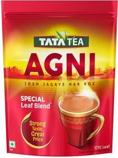 Tata Tea Agni Strong chai With 10% Extra Strong Leaves Marigold Black Tea Pouch