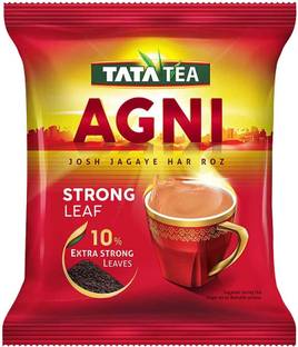 Tata Tea Agni 500g, Strong chai With 10% Extra Strong Leaves, Black Tea Unflavoured Black Tea Box