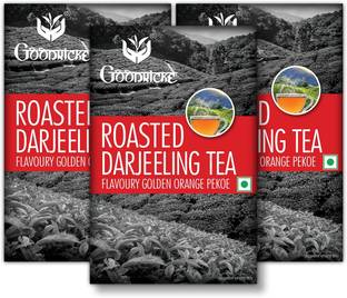 Goodricke Roasted Darjeeling Tea (100 GM)-Pack of 3 Plain, Unflavoured Black Tea Box