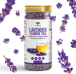 Vanalaya Lavender Flower Tea, Premium Herbal Tea For Stress Relief, Glowing Skin Lavender, Lavender Herbal Tea Plastic Bottle