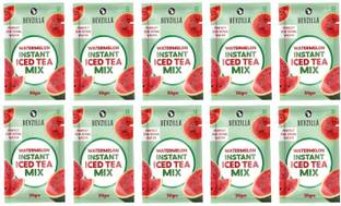 Bevzilla Watermelon Instant Iced Tea – Pack of 10 Refreshing IceTea Powder Sachets Unflavoured Iced Tea Pouch