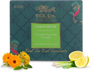 TGL Co. Lemon Detox Green Tea, 16 Tea Bags Lemon Green Tea Box