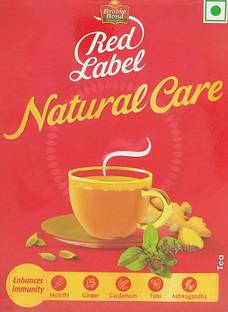Red Label Natural Care Cardamom, Ginger, Liquorice, Tulsi Tea Box