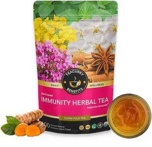 TEACURRY Immunity Herbal Tea (200 Grams) - For Immunity & Strength | Immunity Boost Herbs Herbal Tea Pouch