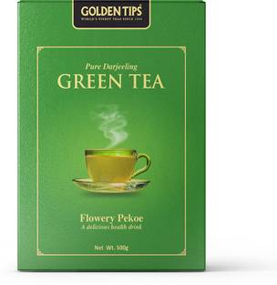 Golden Tips Darjeeling Paper Pack Green Tea Box