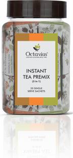 Octavius Assorted Ready Tea ( 3 in 1 ) Variant | Refill Pack - Masala, Ginger & Cardamom Assorted Instant Tea Plastic Bottle