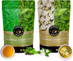 TEACURRY Detox Tea Combo - 100 GMS | For Weight, Skin, Heart and Brain Health (50 Grams each) Assorted Green Tea Pouch