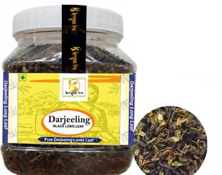 Keegan Tea Pure Darjeeling Long Leaf Authentic Darjeeling Black Tea 200gm Jar Black Tea Mason Jar