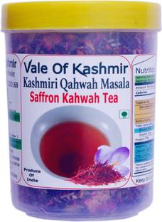 vale of kashmir Kashmiri Kesar Kahwah Tea Masala Whole , Instant Mix Tea Kashmiri Kawa Tea Herbal Infusion Tea Plastic Bottle