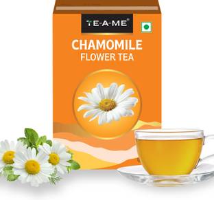 TE-A-ME Chamomile Flower Tea,50G | Pure Whole Flower Buds of Chamomile |Caffeine Free | Chamomile Herbal Tea Box