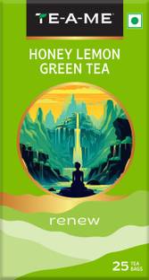 TE-A-ME Renew Honey Lemon Natural Green Tea Green Tea Bags Box