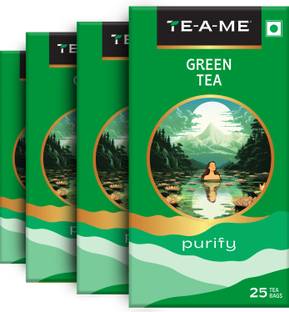 TE-A-ME Green Tea - 100 Tea Bags | Green Tea | Green Tea Bags | Pure Green Tea Bags Box