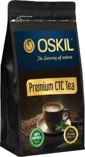 OSKIL 100% Natural Premium CTC Tea | Richer Taste & Flavour Instant Tea Pouch