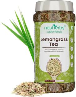Neuherbs Lemongrass Tea Leaves To Improve Digestion & Boost Immunity | Caffeine Free Lemon Grass Herbal Tea Plastic Bottle