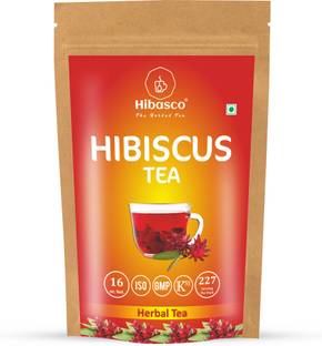 HIBASCO Organic Hibiscus Tea (454gm), Rosella Flower Tea, Herbal Tea, Ayurvedic Tea. Hibiscus Herbal Tea Pouch