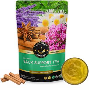 TEACURRY Back Pain Tea (100 Grams) - Helps with Back Pain, Sciatica, Herniated Disc Cinnamon Herbal Tea Pouch