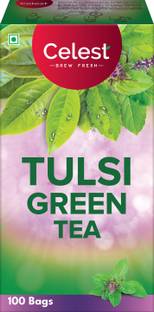 Celest Tulsi Green, 100 Tea Bags | Green Tea - Tulsi | Green Tea | Tulsi Green Tea Bags Box
