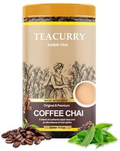 TEACURRY Coffee Tea - Energy, Immunity and Heart Health Vanilla Tea Tin