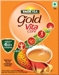 Tata Tea Gold VitaCare, With Vitamin D, Vitamin B6, Vitamin B9, Vitamin B12 Tea Box