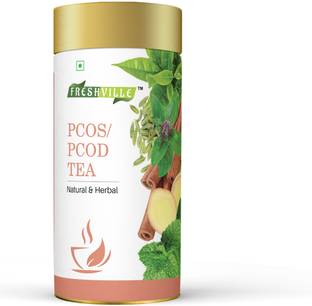 freshville PCOS PCOD Tea (100 Gm) Turmeric Green Tea Tin