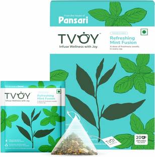 TVOY Refreshing Mint Fusion Green Tea Bags Box