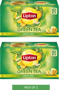 Lipton Lemon Zest Green Tea Bags Box