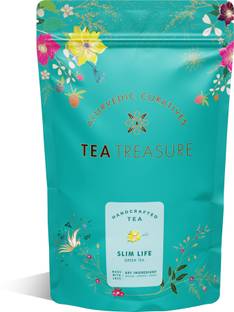 TeaTreasure Slim Life - Slimming Tea for Weight Management - 100 Gm - Helps in Better Digestion and Good for Skin Herbs Herbal Infusion Tea Pouch
