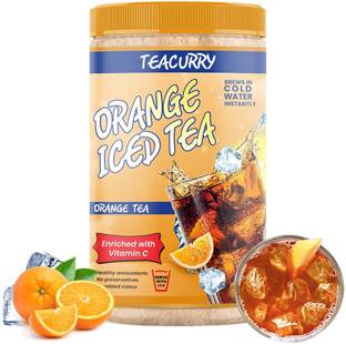 TEACURRY Orange Instant Iced Tea - For Weight Loss, Digestion & Skin Wellness Orange Iced Tea Plastic Bottle