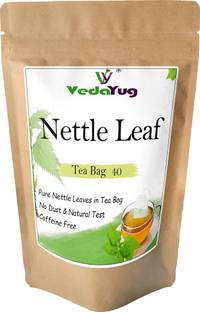 VY VedaYug Nettle Leaf Tea 40 Eco-Friendly Tea Bags / Himalayan Stinging Nettle 100% Herbs Herbal Tea Bags Pouch