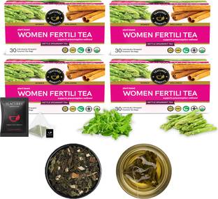 TEACURRY Women Fertility Tea - 120 Teabags | Helps in Ovulation, Purify Blood Assorted Herbal Tea Bags Pouch