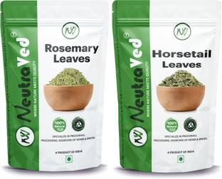 NeutraVed Combo Of Rosemary Horsetail Leaves For Tea, Hair Growth, Skin & Bone Health Herbal Tea Pouch