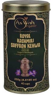 Aswah Organic Kashmiri Kahwa Chai 250gm (Pack of 1) Rose Tea Plastic Bottle