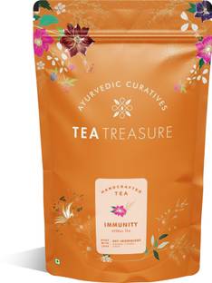 TeaTreasure Immunity Booster Lemon Grass, Ginger, Liquorice, Tulsi Herbal Tea Pouch