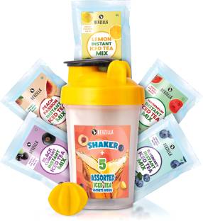 Bevzilla Iced Tea Shaker & 5 Flavour Assorted Iced Tea Pouch