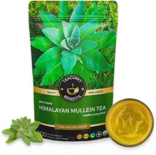 TEACURRY Himalayan Mullein Tea - Helps with Asthma, Lung Detox, Immunity and Easy Sleep Herbal Tea Pouch