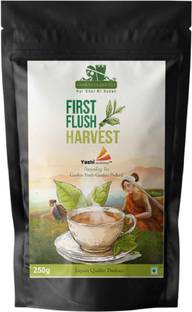 Yashi enterprise Darjeeling First Flush Harvest | Premium Black Tea | 250g Standup Pouch Unflavoured Black Tea Pouch