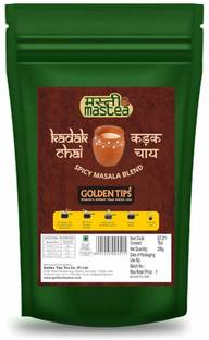 Golden Tips Indian Spicy Blended Kadak Ginger Masala Tea Pouch