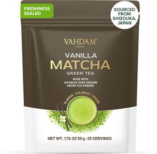 Vahdam Vanilla Matcha Powder Vanilla Matcha Tea Pouch
