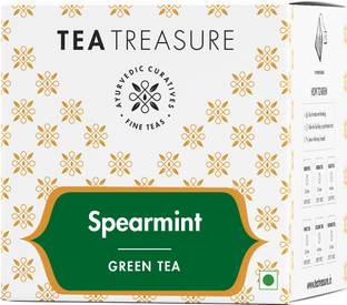 TeaTreasure Spearmint Tea for PCOS PCOD Green Tea for Weight Loss Herbal Tea Box